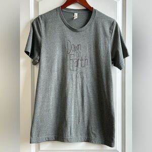 Bella + Canvas “Down to Earth” Graphic T, Women’s M, Gray, Soft!